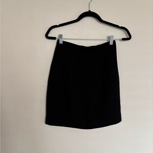 Petite Sophisticate Elegant Black Mini Skirt